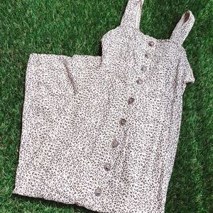 Cheetah print midi dress